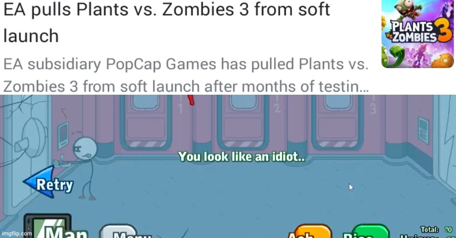 Not china | image tagged in powerglove fail,ea,plants vs zombies,pvz3 | made w/ Imgflip meme maker