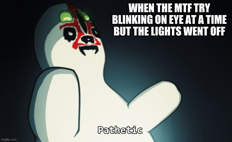 SCP 173 | WHEN THE MTF TRY BLINKING ON EYE AT A TIME BUT THE LIGHTS WENT OFF | image tagged in scp 173 | made w/ Imgflip meme maker