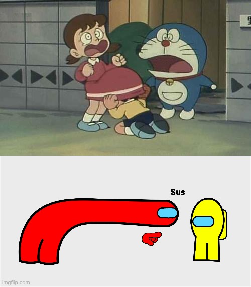 image tagged in doraemon poll n,among us sus | made w/ Imgflip meme maker