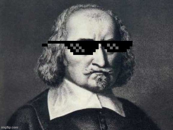 Thomas hobbes wearing synglasses | image tagged in thomas hobbes | made w/ Imgflip meme maker