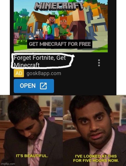This ad is the holy ad | image tagged in blank white template,it's beautiful | made w/ Imgflip meme maker