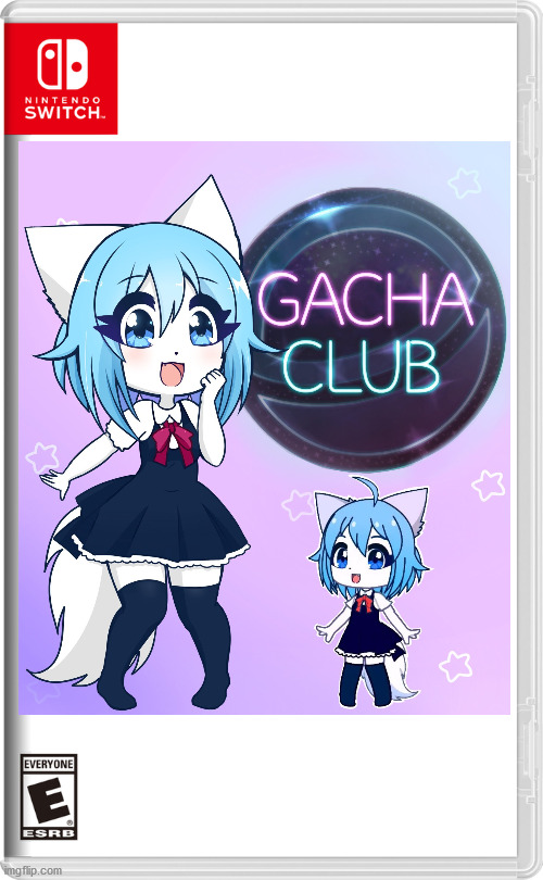 gacha club on nintendo switch | image tagged in gacha life | made w/ Imgflip meme maker