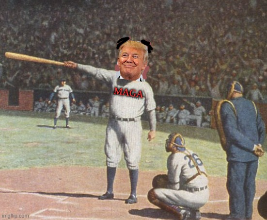 MAGA | image tagged in calling it,trump,bambino | made w/ Imgflip meme maker