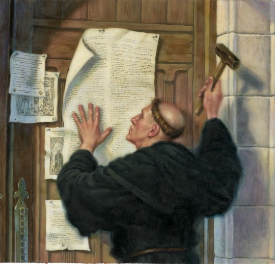 95 theses martin luther protestant Blank Meme Template