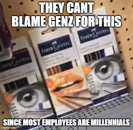 i found this in a tik tok and screenshot it | THEY CANT BLAME GENZ FOR THIS; SINCE MOST EMPLOYEES ARE MILLENNIALS | image tagged in walmart | made w/ Imgflip meme maker