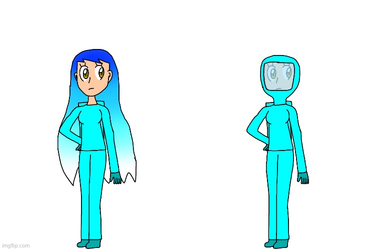 Crewmate frozetta | image tagged in cyan is my main color,it would be sky blue | made w/ Imgflip meme maker