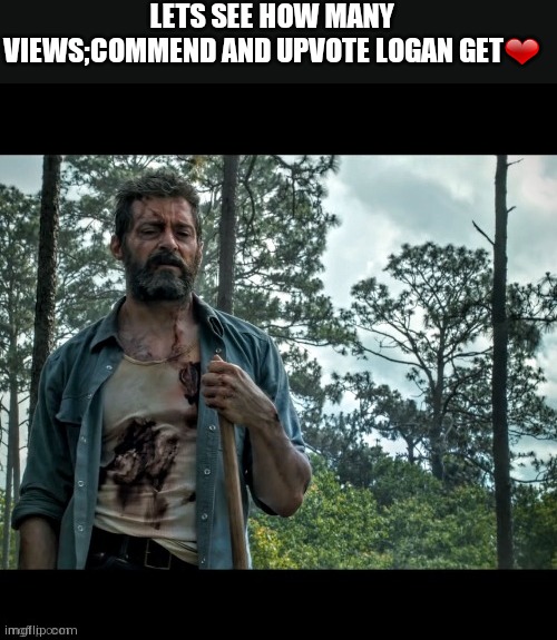 LETS SEE HOW MANY VIEWS;COMMEND AND UPVOTE LOGAN GET❤ | image tagged in memes | made w/ Imgflip meme maker