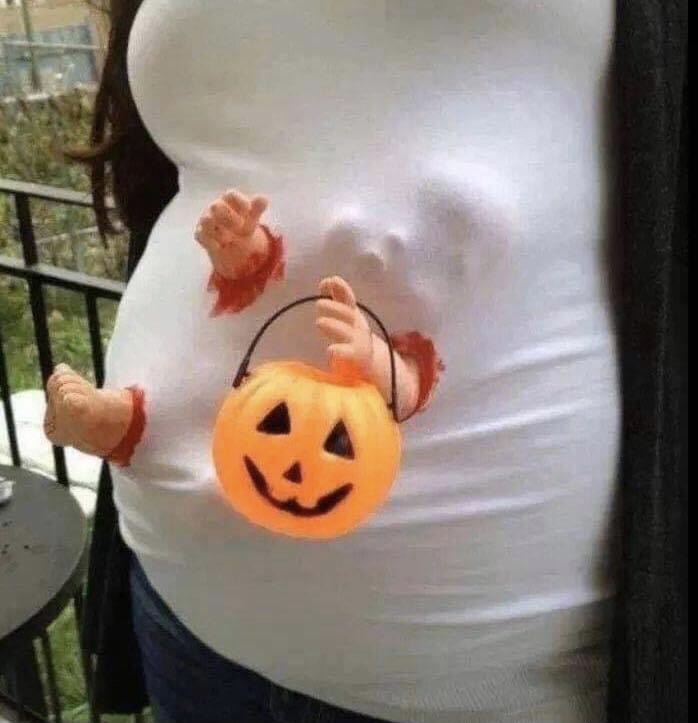 High Quality Pregnant costume Blank Meme Template