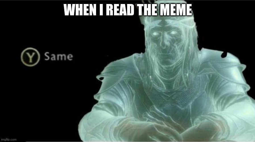 Y same better | WHEN I READ THE MEME | image tagged in y same better | made w/ Imgflip meme maker