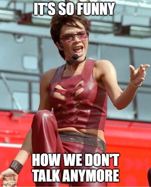 Posh spice is really looking like Cliff Richard these days - Imgflip