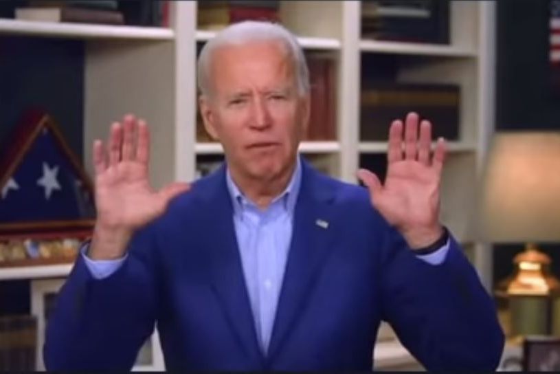Joe Biden: You ain't black Blank Meme Template