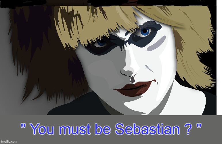 " You must be Sebastian ? " | " You must be Sebastian ? " | image tagged in blade runner | made w/ Imgflip meme maker