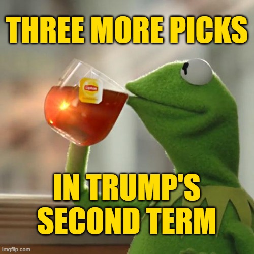 But That's None Of My Business Meme | THREE MORE PICKS IN TRUMP'S SECOND TERM | image tagged in memes,but that's none of my business,kermit the frog | made w/ Imgflip meme maker
