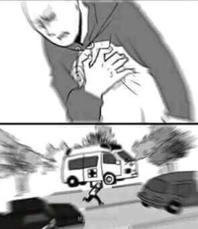 High Quality Saitama Heart Attack Blank Meme Template