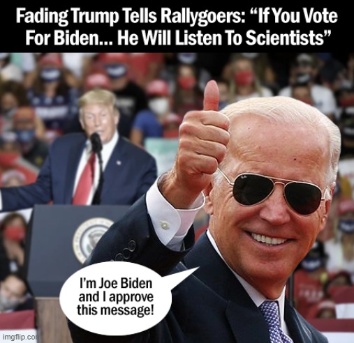lol y would biden agree with a trump attack he rly is senile maga | image tagged in election 2020,2020 elections,repost,science,scientist,scientists | made w/ Imgflip meme maker