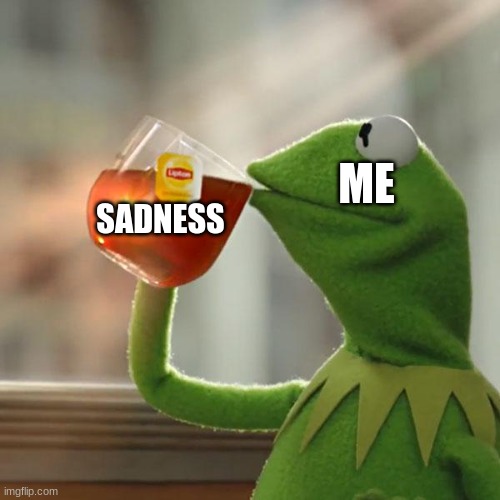 But That's None Of My Business | ME; SADNESS | image tagged in memes,but that's none of my business,kermit the frog | made w/ Imgflip meme maker