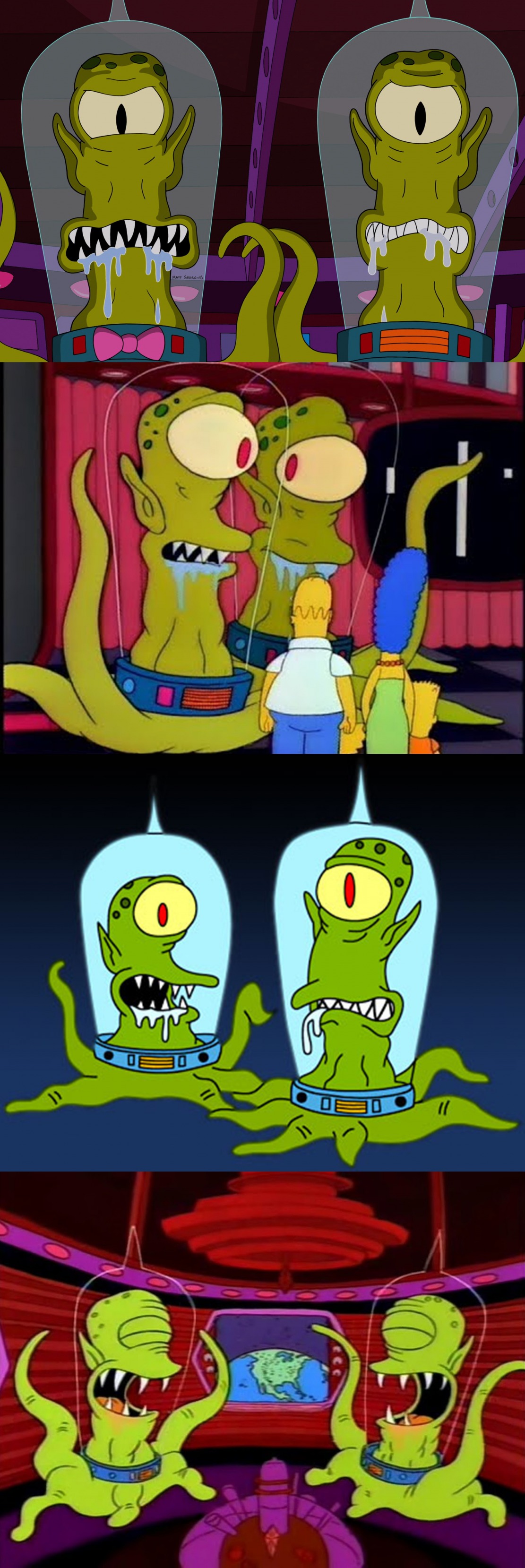 Bad Pun Simpsons Aliens Blank Meme Template
