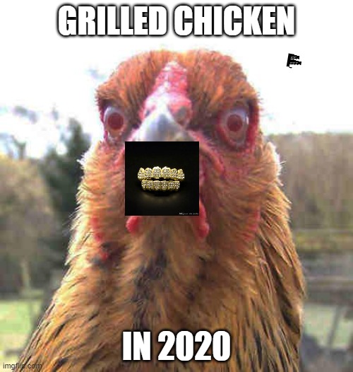 revenge chicken | GRILLED CHICKEN; IN 2020 | image tagged in revenge chicken | made w/ Imgflip meme maker