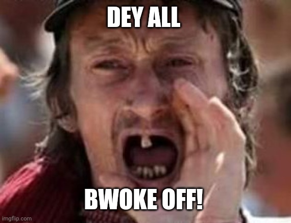 redneck no teeth | DEY ALL BWOKE OFF! | image tagged in redneck no teeth | made w/ Imgflip meme maker