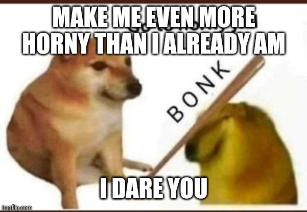 ( ͡°ω ͡°) | MAKE ME EVEN MORE HORNY THAN I ALREADY AM; I DARE YOU | image tagged in this is where the fun begins | made w/ Imgflip meme maker