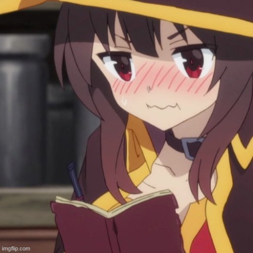 Megumin's diary | image tagged in megumin's diary | made w/ Imgflip meme maker