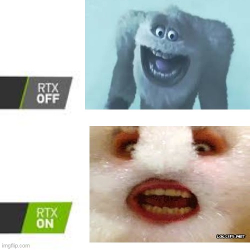 IT's hoRRIFYINg Y I make it? | image tagged in cursed image,monsters inc,rtx | made w/ Imgflip meme maker