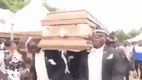 High Quality coffin dance Blank Meme Template