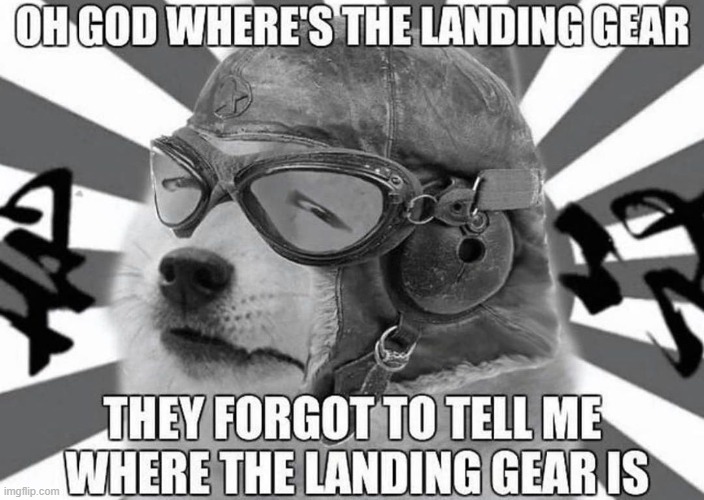 KAMIKAZE LANDING GEAR? | image tagged in kamikaze landing gear,funny memes,all memes matter | made w/ Imgflip meme maker