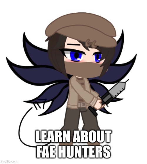Learn about Fae hunters. A White Fae’s greatest enemy | LEARN ABOUT FAE HUNTERS | made w/ Imgflip meme maker