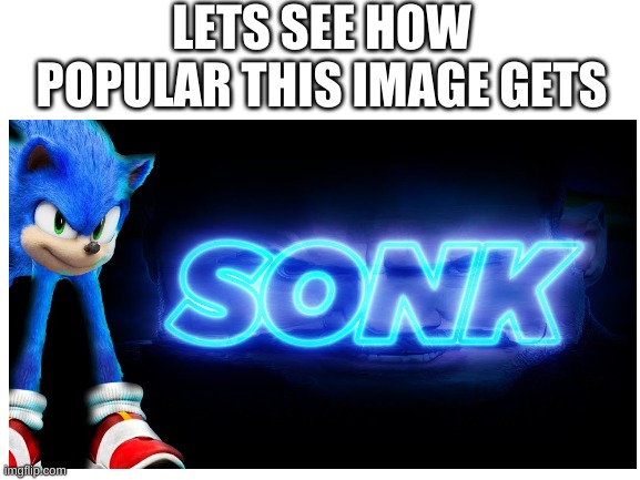 sonk | LETS SEE HOW POPULAR THIS IMAGE GETS | image tagged in sonic the hedgehog,memes,funny,cursed image,why | made w/ Imgflip meme maker