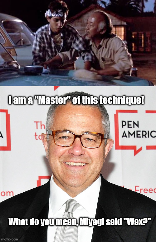 Toobin says, "I've got to hand it to myself..." | I am a "Master" of this technique! What do you mean, Miyagi said "Wax?" | image tagged in mr miyagi,toobin | made w/ Imgflip meme maker
