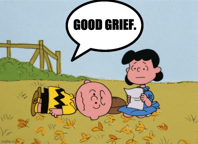 GOOD GRIEF. | made w/ Imgflip meme maker