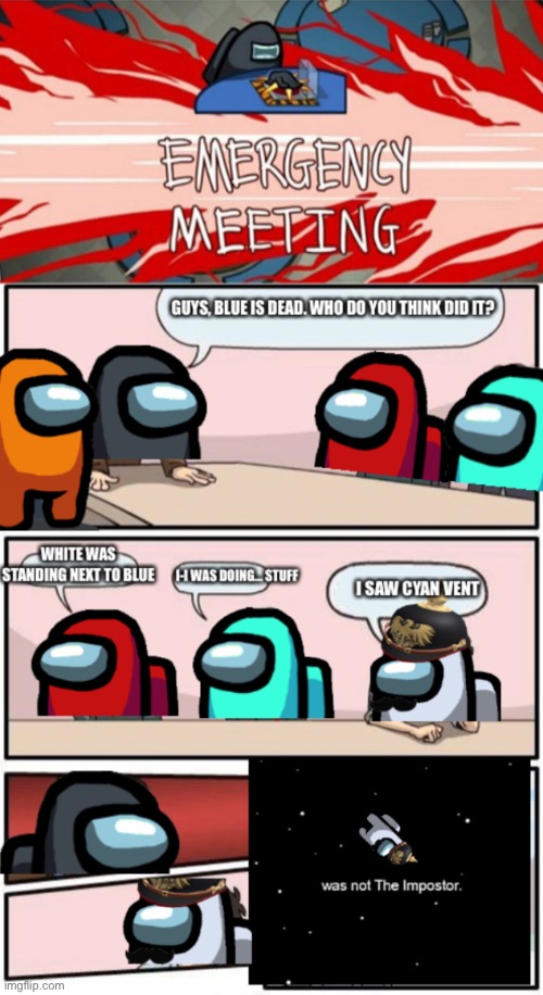 Among us boardroom meeting | made w/ Imgflip meme maker