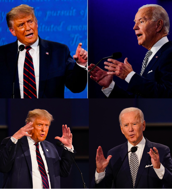 High Quality Trump & Biden Debate Blank Meme Template