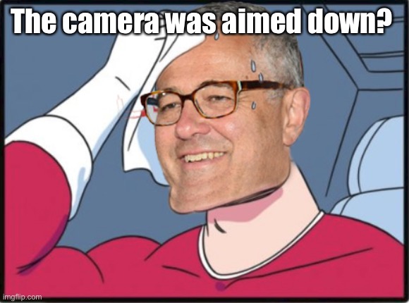 Jeffrey Toobin | The camera was aimed down? | image tagged in jeffrey toobin | made w/ Imgflip meme maker