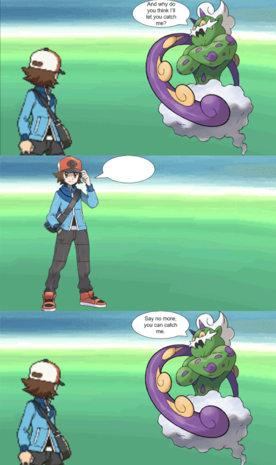 High Quality The Wild Tornadus (Good Ending) Blank Meme Template