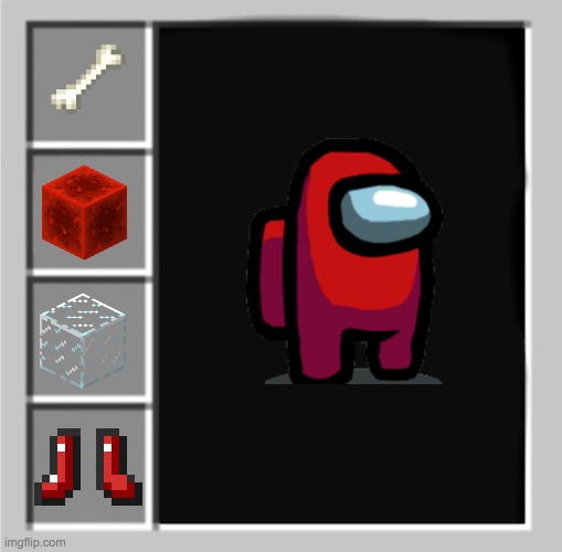 how to make the impostor | image tagged in minecraft armor setup,among us | made w/ Imgflip meme maker