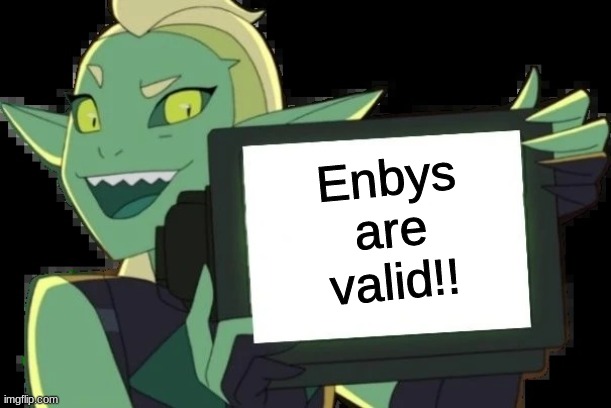 FACTS | Enbys 
are
valid!! | image tagged in double trouble template,non binary,lgbtq,transgender | made w/ Imgflip meme maker