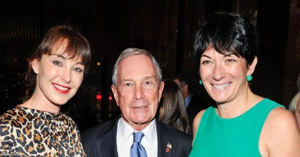 Another Chosen Parasite | image tagged in new york city,michael bloomberg,jeffrey epstein,ghislaine maxwell | made w/ Imgflip meme maker