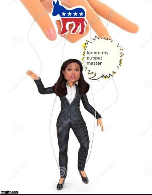 Controlled Journalism | image tagged in election 2020,presidential debate,kristen welker,politics,fake news,puppet | made w/ Imgflip meme maker