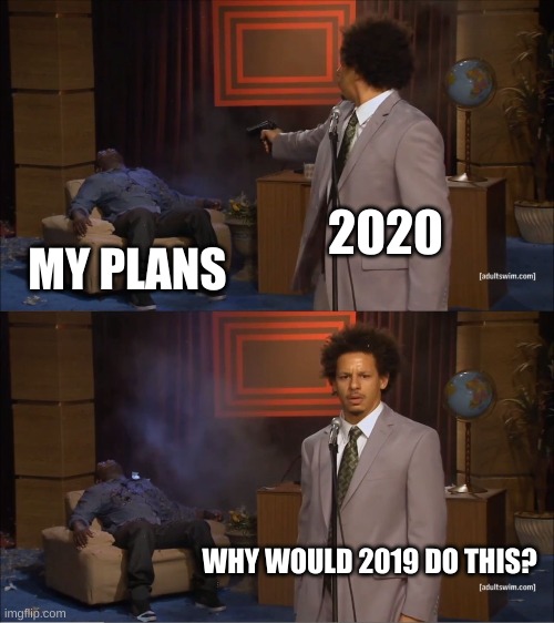 Who Killed Hannibal | 2020; MY PLANS; WHY WOULD 2019 DO THIS? | image tagged in memes,who killed hannibal | made w/ Imgflip meme maker