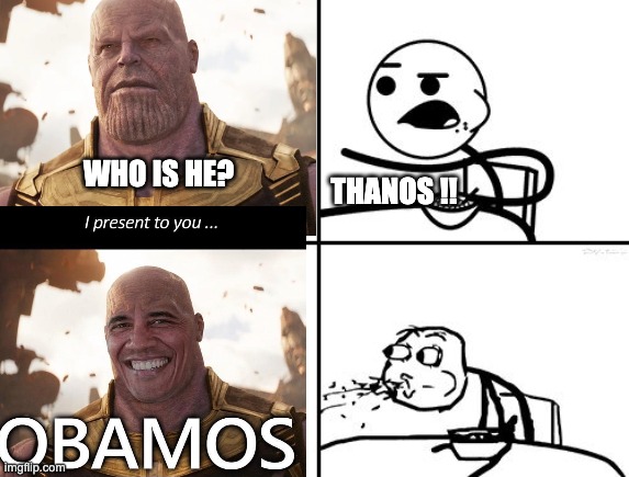 Who is he? | THANOS !! WHO IS HE? | image tagged in funny memes | made w/ Imgflip meme maker