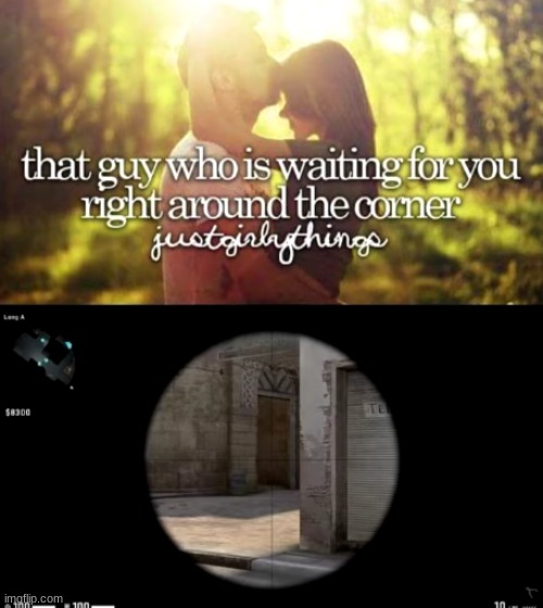 Love around the corner is strong, but the COD player is stronger | image tagged in irony,love,call of duty | made w/ Imgflip meme maker
