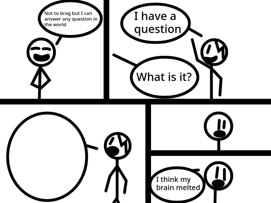 I have a question Blank Meme Template