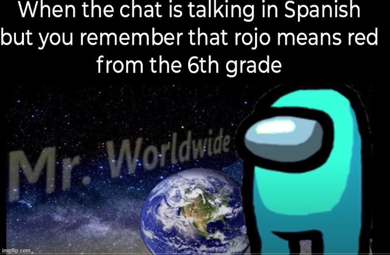 Mr. Worldwide | image tagged in among us,geography | made w/ Imgflip meme maker