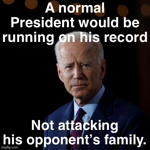 Trump at least didn't undermine the election itself last night. He still spent way too long on baseless personal attacks. | image tagged in presidential debate,joe biden | made w/ Imgflip meme maker