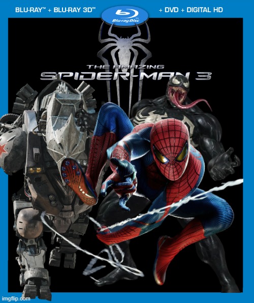 Here's something that never existed. | image tagged in transparent dvd case,spider-man,the amazing spider-man,marvel,sony | made w/ Imgflip meme maker