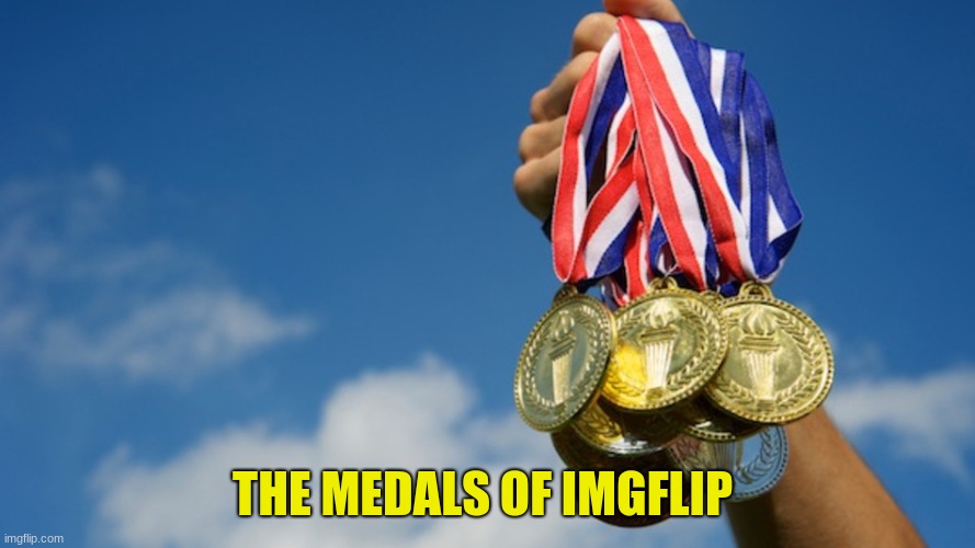 Gold Medals | THE MEDALS OF IMGFLIP | image tagged in gold medals | made w/ Imgflip meme maker