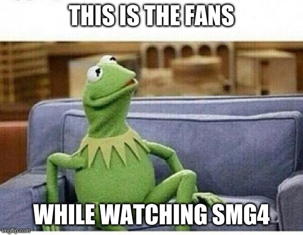 SMG4 memes in a Kermit Nutshell! Meme ∞: The Fans.*FINAL* | THIS IS THE FANS; WHILE WATCHING SMG4 | image tagged in kermit | made w/ Imgflip meme maker