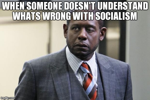 The Face You Make... | image tagged in vince vance,socialism,forest whitaker,face,memes,the face you make when | made w/ Imgflip meme maker